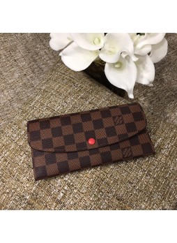 LV EMILIE WALLET RED